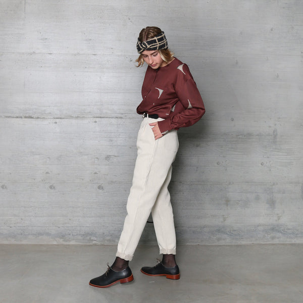 NIKY blouse with wine print - Where is Marlo
