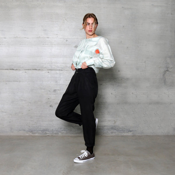 NIKY blouse with light green print - Where is Marlo