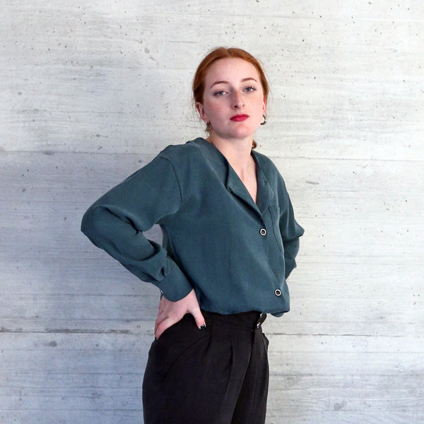 NIKY dark green blouse - Where is Marlo