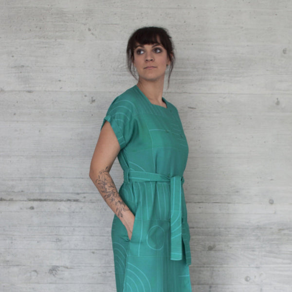 SIMONE Emerald print dress - Where is Marlo