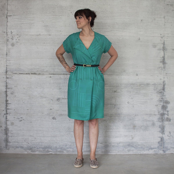 SIMONE Emerald print dress - Where is Marlo