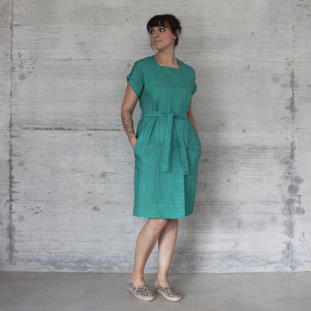 SIMONE Emerald print dress - Where is Marlo
