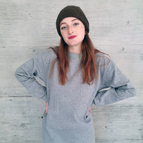ARYA Sweater grey heathered - Where is Marlo
